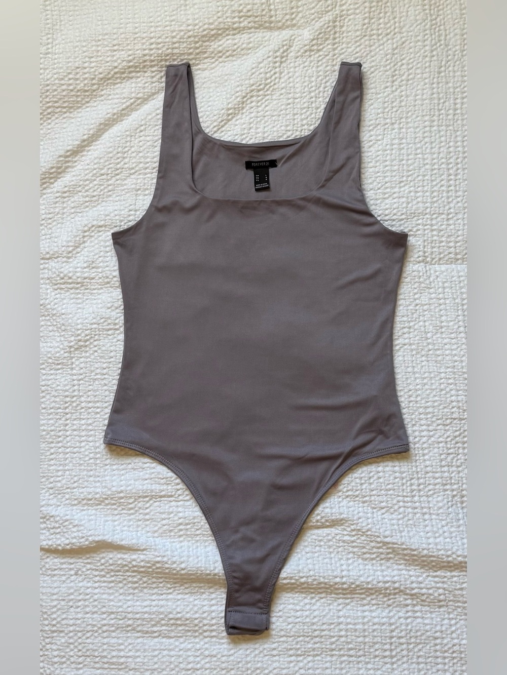 Forever 21 Lavender/Grey Tank-Style Bodysuit